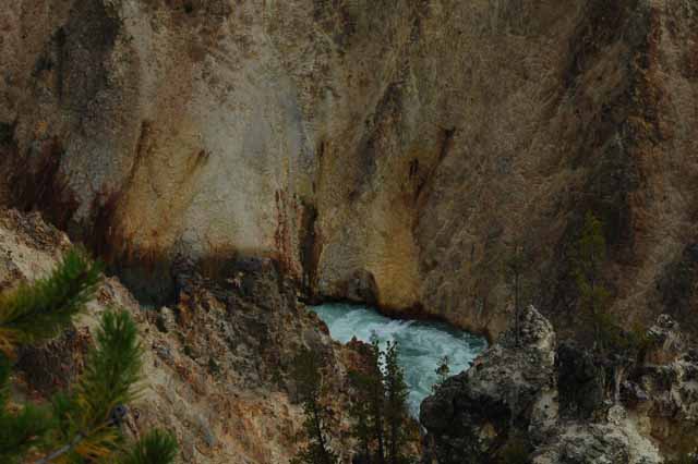 Osprey's nest far below